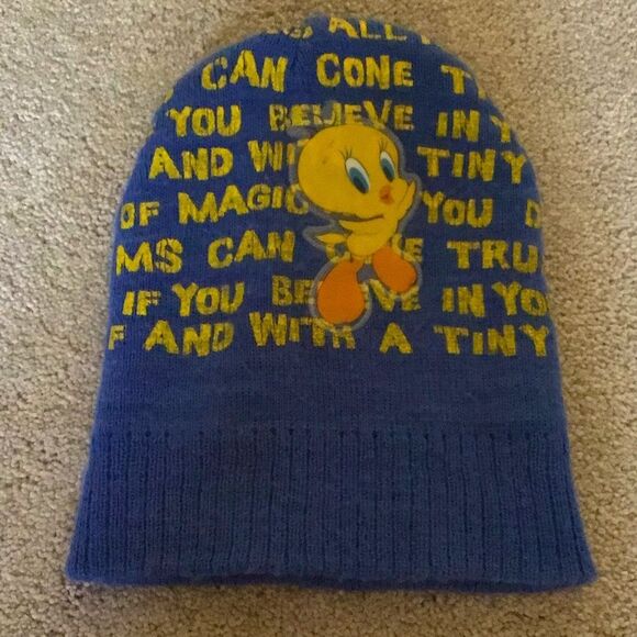 Vintage Blue Tweety Beanie - Picture 1 of 3